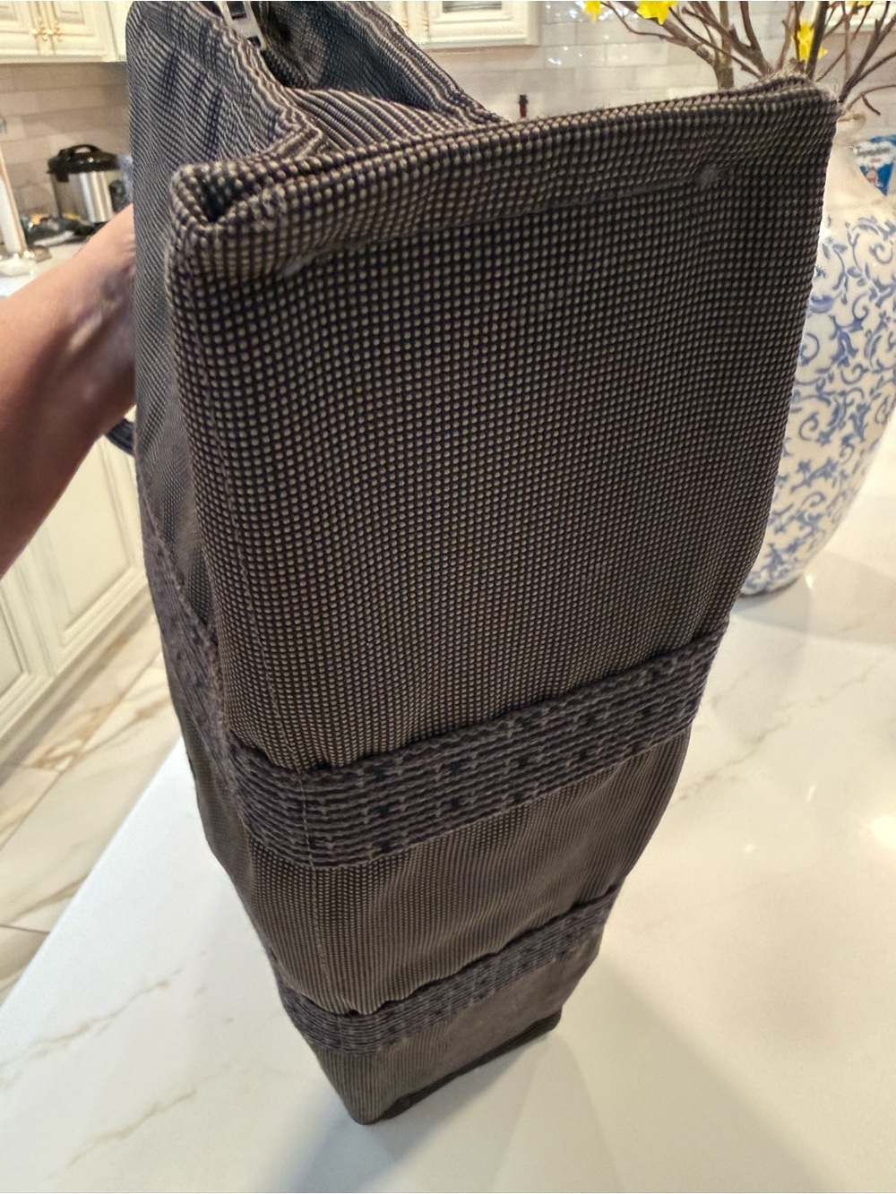 Hermès grey Canvas Tote Bag - Picture 3 of 6